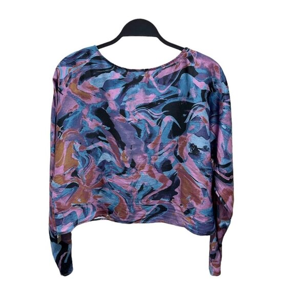 Tart Collections‎ Womens Size L Marbled Painting Ditza Top Blouse NWT - Picture 5 of 9
